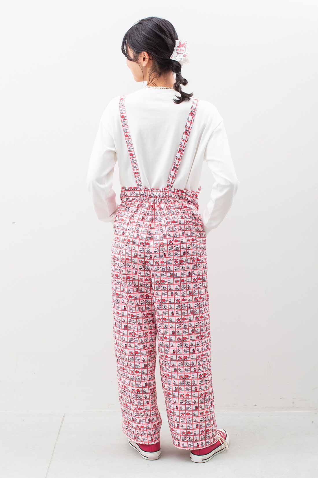 シロップ．|シモジマコラボ レトロファンシーな気分を盛りあげる ゆるっとサロペット〈ストップペイル〉