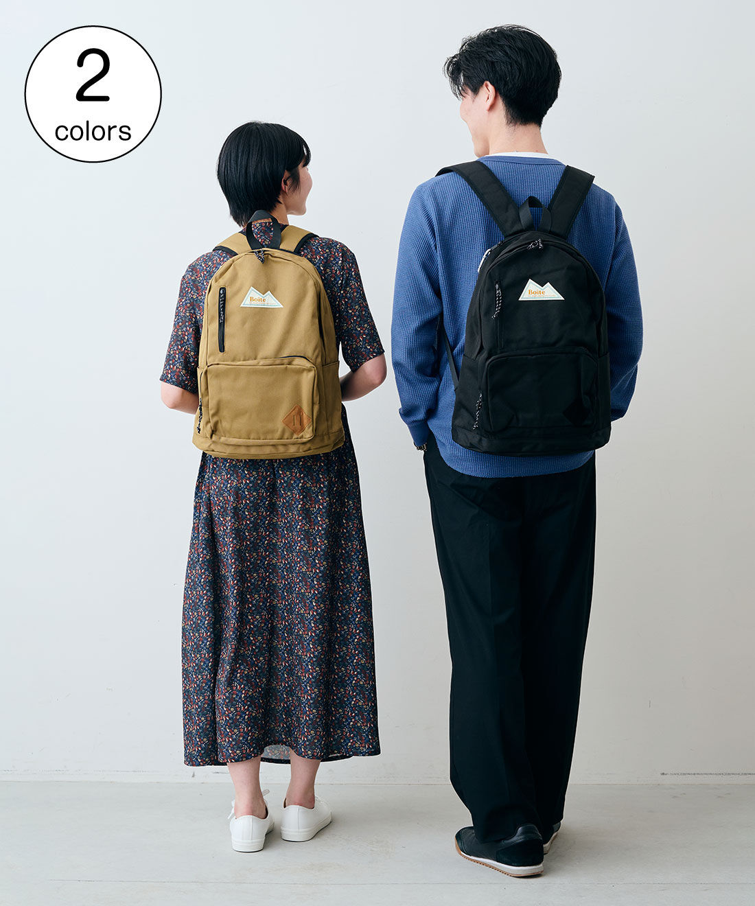 SYRUP. [シロップ．]|【WEB限定】スタンダードバックパックリュック【シロップ．バスケット】|女性モデル身長：163cm　男性モデル身長：183cm