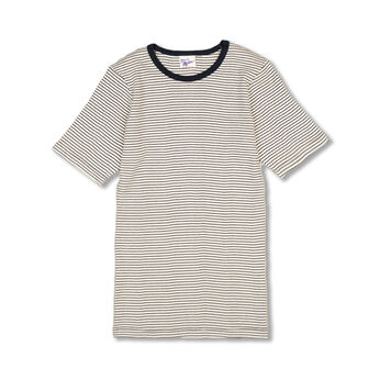 SYRUP. [シロップ．] | miller リブボーダーＴシャツ〈ネイビー×ホワイト〉