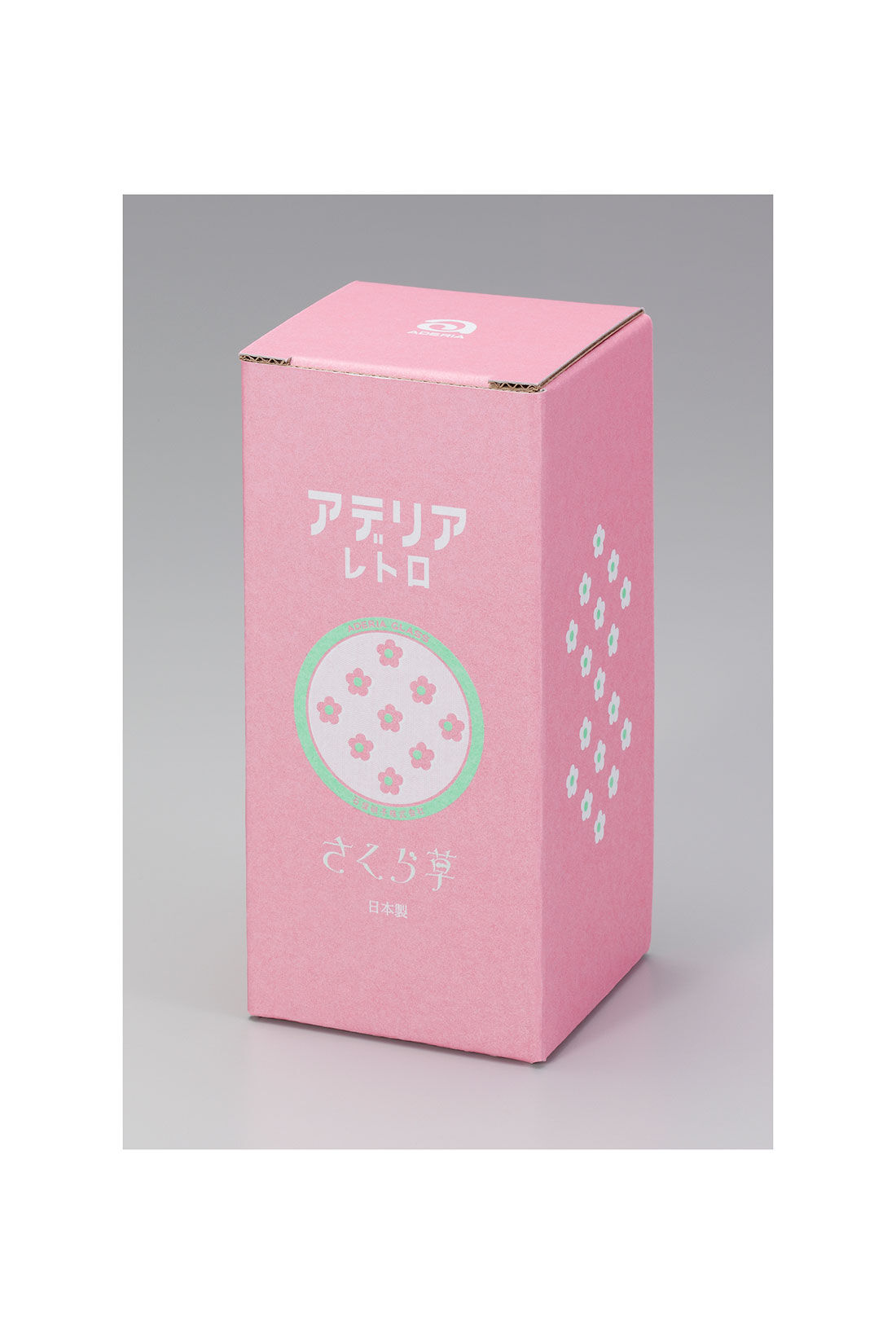 シロップ．|【WEB限定】アデリアレトロ　脚付きグラス【シロップ．バスケット】|1.さくら草　かわいい箱でお届け♪