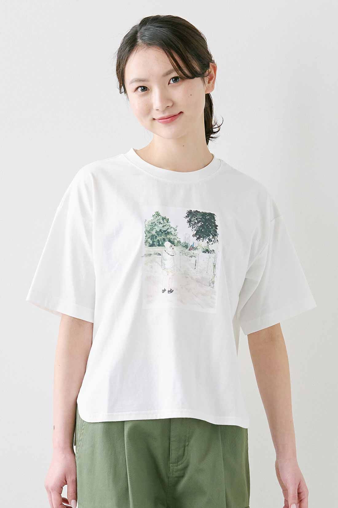 シロップ．|シロップ．  イラストレーター よしいちひろさんとつくった 旅の思い出Tシャツ|身長162cm/Mサイズ着用