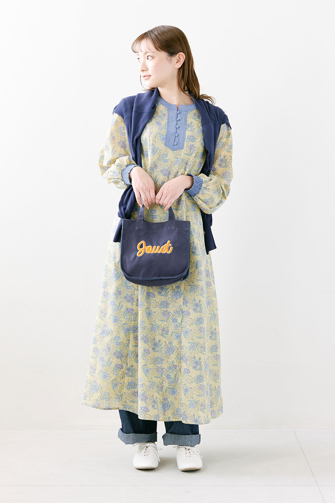 シロップ．|【WEB限定】JOUETランチトート【シロップ．バスケット】|1.スチールブルー