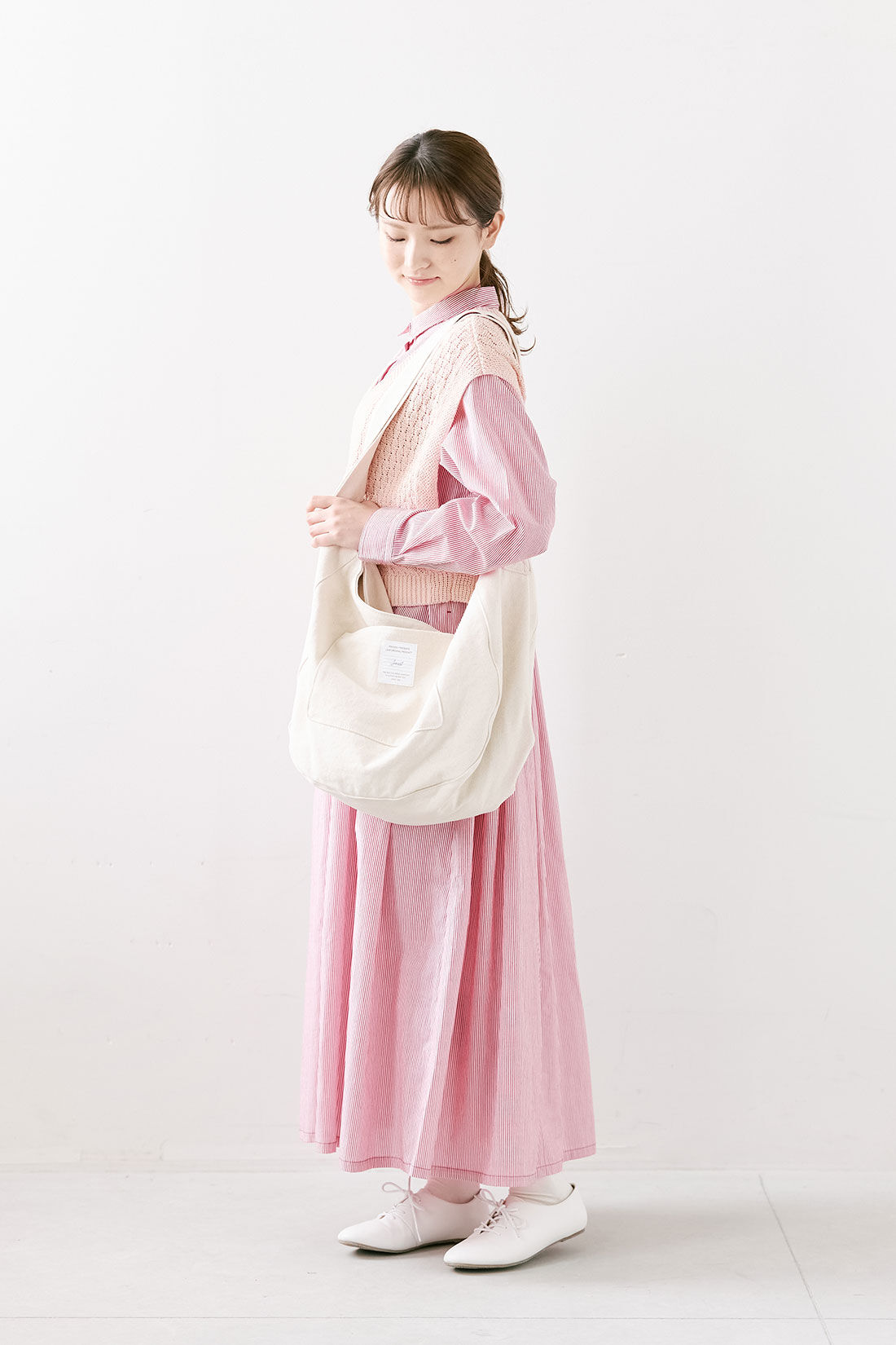 シロップ．|【WEB限定】 ラウンドビッグショルダー【シロップ．バスケット】|3.アイボリー
