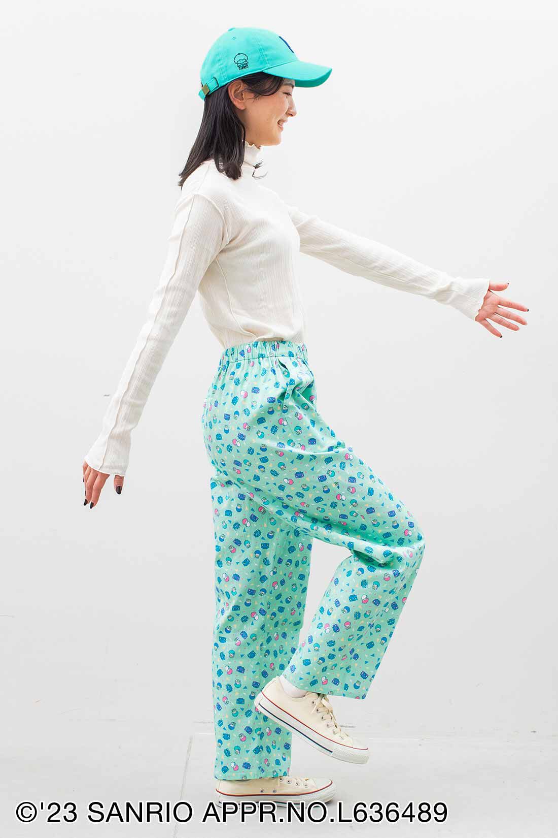 シロップ．|サンリオキャラクターコラボ レトロでキュートなゆったりパンツ〈ゴロピカドン〉