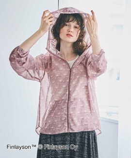 シロップ． | フィンレイソン シアー プリントパーカー〈エステル〉