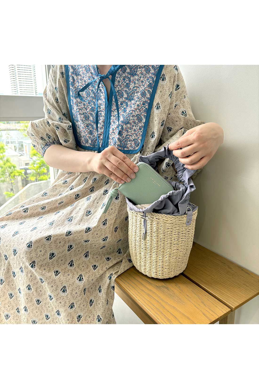 SYRUP. [シロップ．]|【WEB限定】 ストラップ二つ折り財布【シロップ．バスケット】