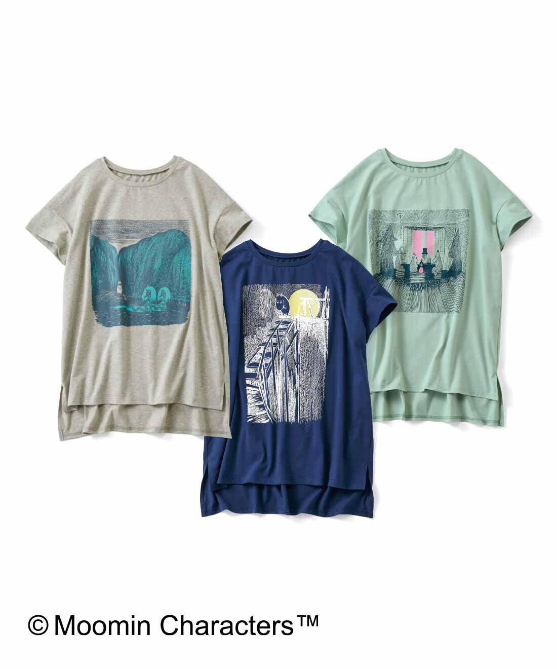 シロップ．|ムーミン 挿し絵が印象的な プリントチュニックTシャツの会