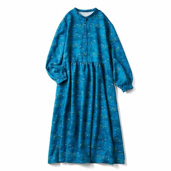 シロップ． | モネの世界をまとう 切り替えワンピース〈ブルー〉