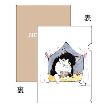猫部 | ハラミチヨ×猫部チャリティークリアファイルセット