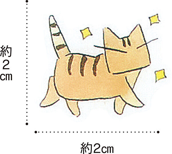 日本画家 久保智昭さんとつくった　猫とお花のダイカット　マスキングテープの会