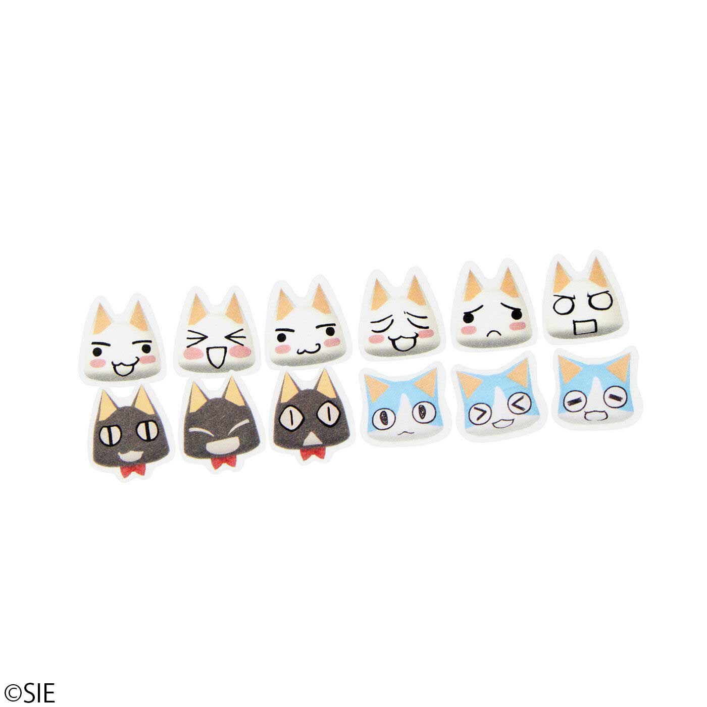 猫部|どこでもいっしょ×猫部　トロと仲間たちのダイカットマスキングテープの会|〈トロたちのお顔編〉