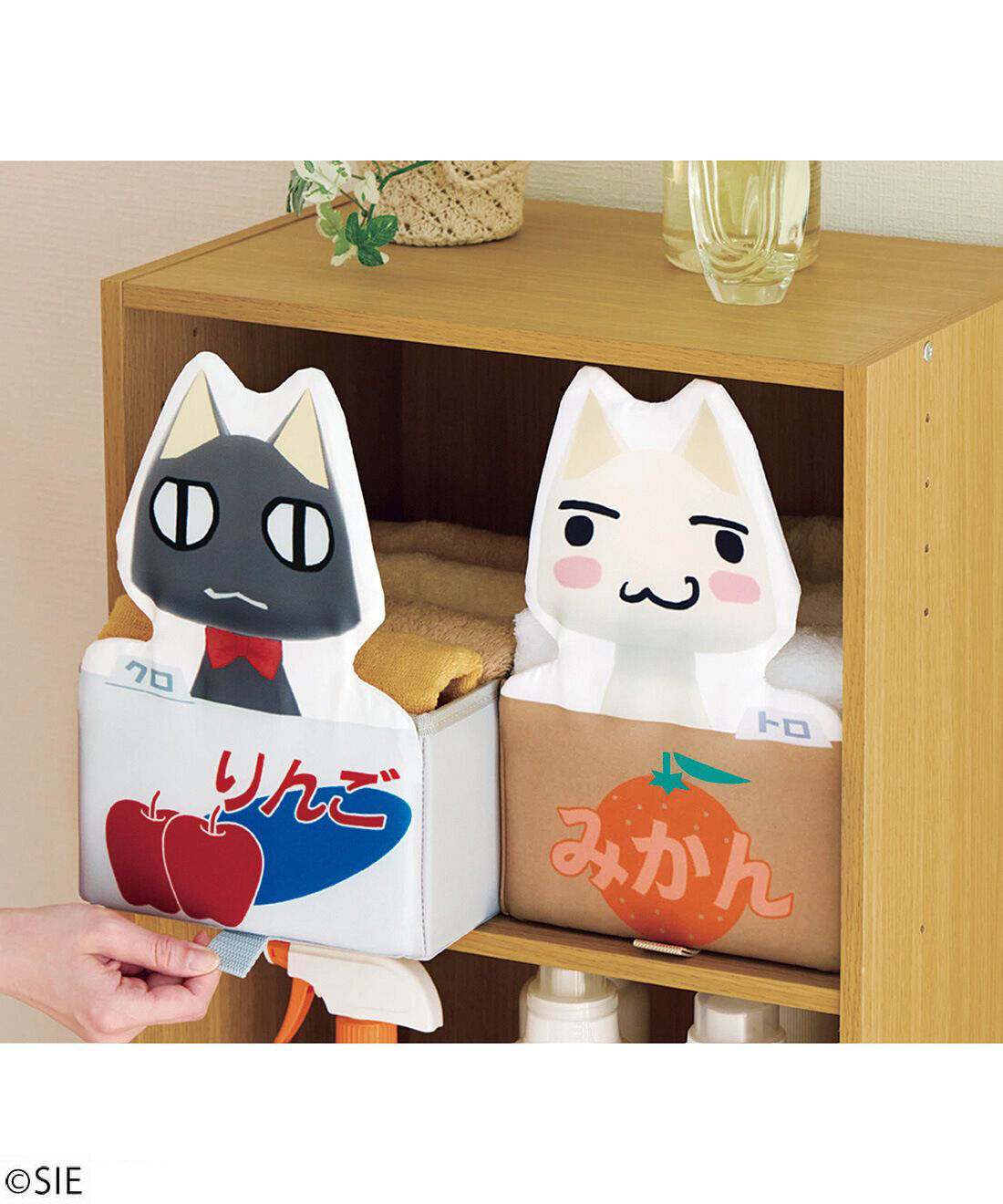 猫部|どこでもいっしょ×猫部　トロ・ステーションＢＯＸ〈クロｖｅｒ．〉|いろいろ収納してもトロが上手に目隠ししてくれる♪