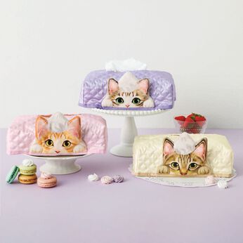 猫部 | 猫さんホイップケーキ風ティッシュカバー