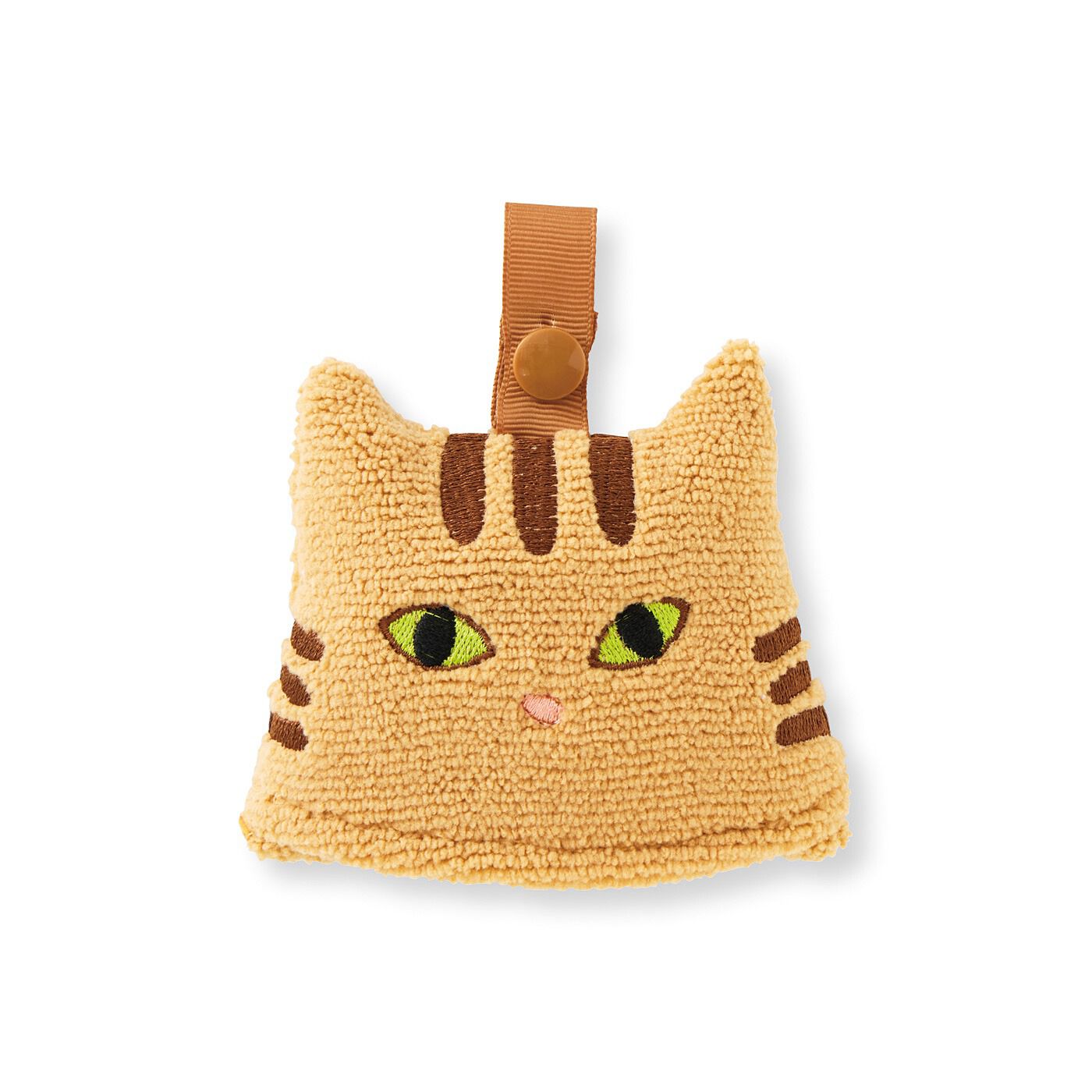 猫部|ころんと丸まる　猫のハンドタオルの会|〈茶トラ〉