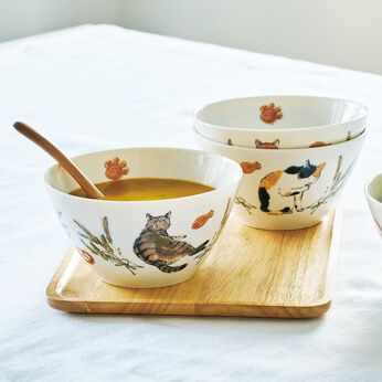 猫部 | ハラミチヨ　パンと猫 ボウル