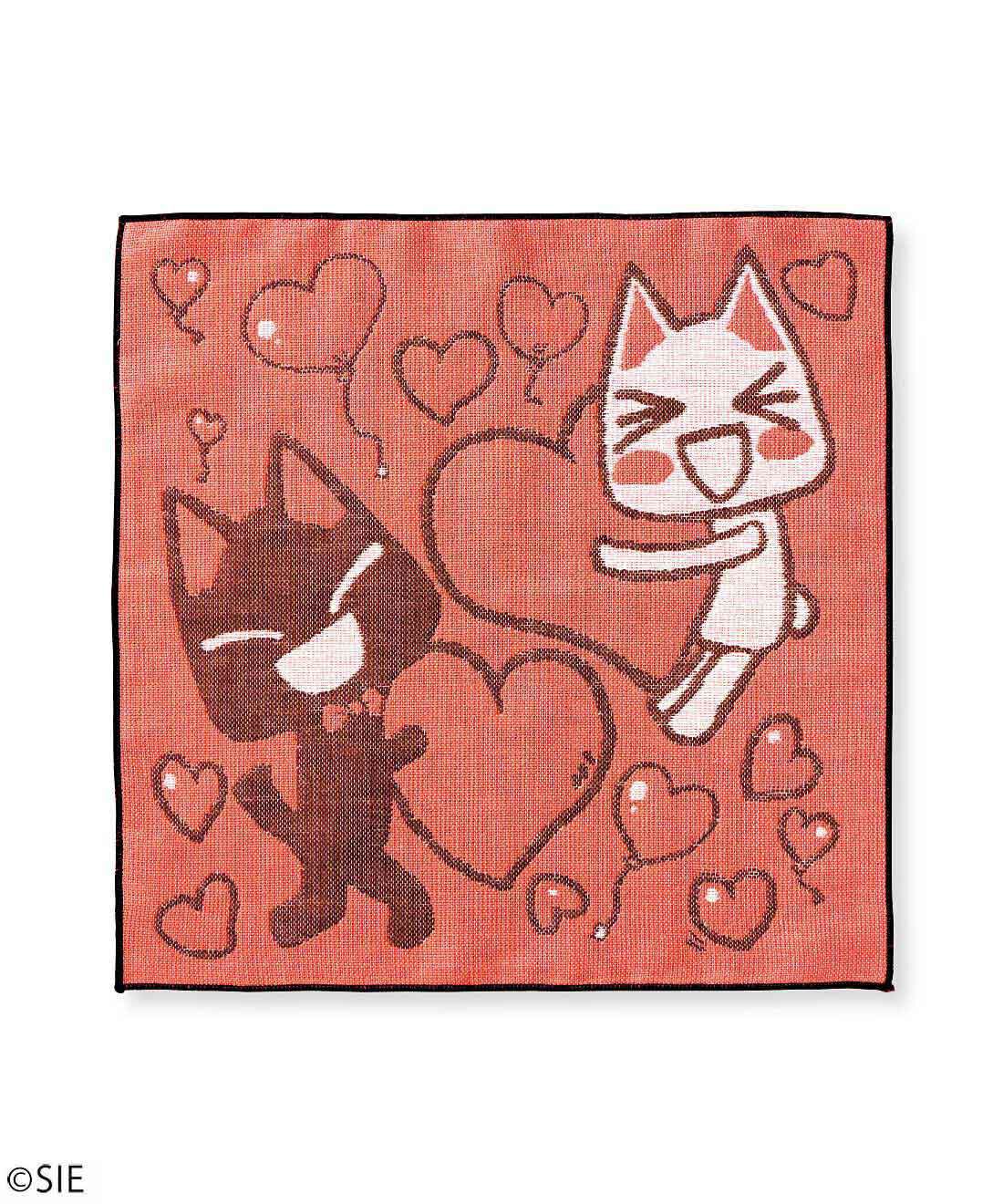 猫部|どこでもいっしょ×猫部　トロと仲間たちのジャカード織りハンカチの会|〈トロ・クロ〉