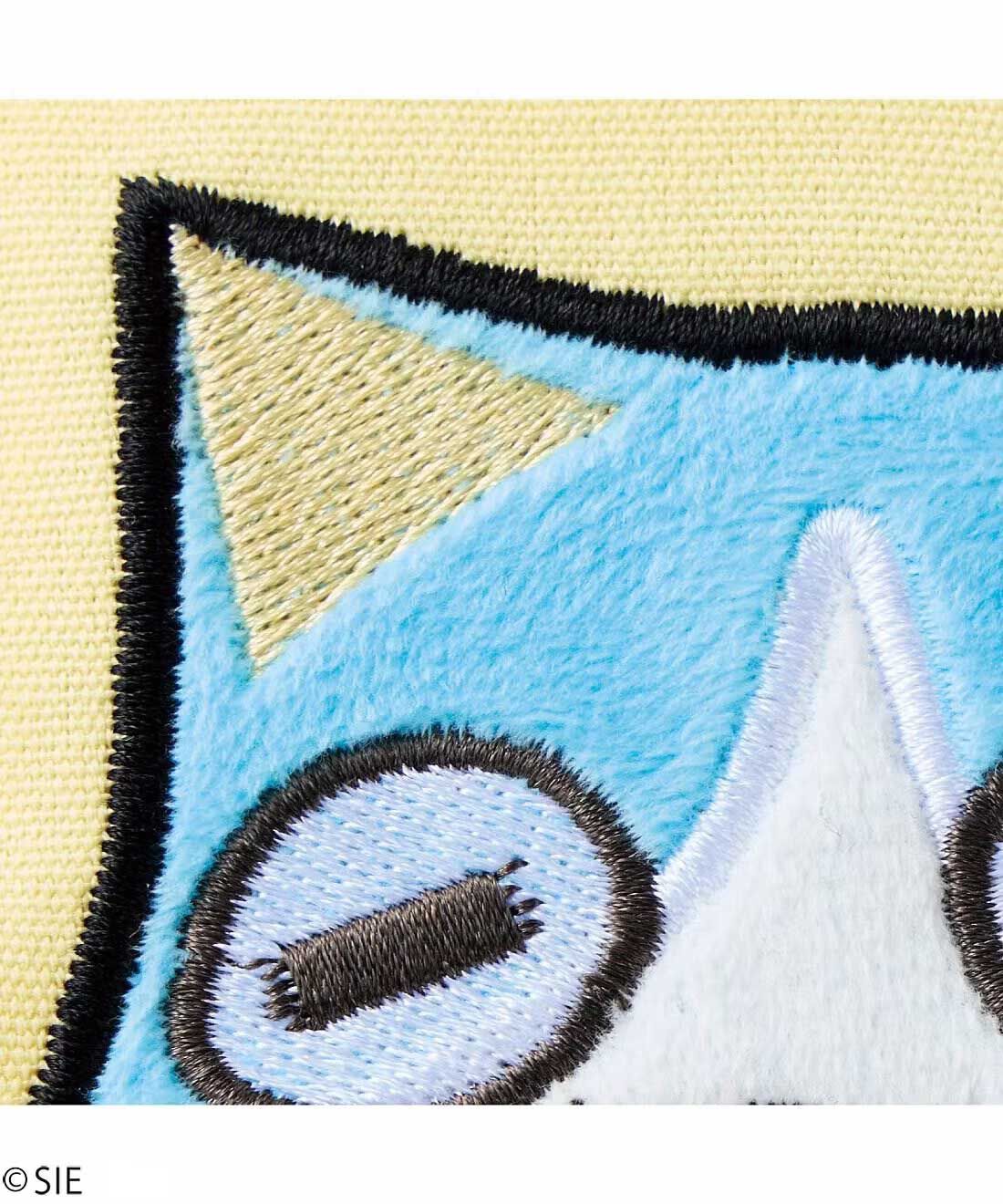 猫部|どこでもいっしょ×猫部　トロたちの宝箱ポーチの会|ふわふわ素材のアップリケがアクセント。