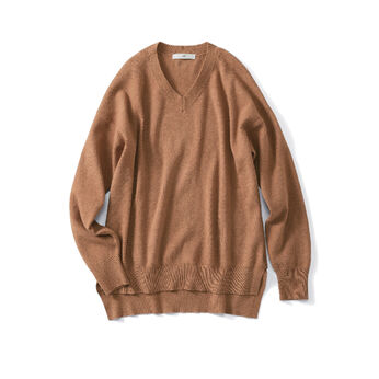 DRECO by IEDIT | ＤＲＥＣＯＶネックニット〈ベージュ〉