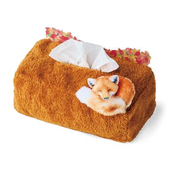 YOU+MORE! | 落ち葉でまどろむキツネのティッシュカバー