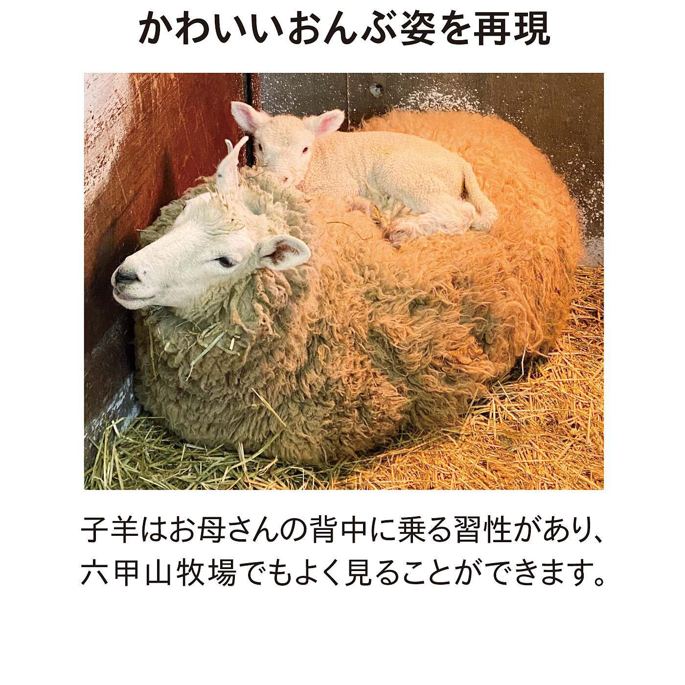 YOU+MORE!|YOU＋MORE!　羊の親子のふわふわマスコット