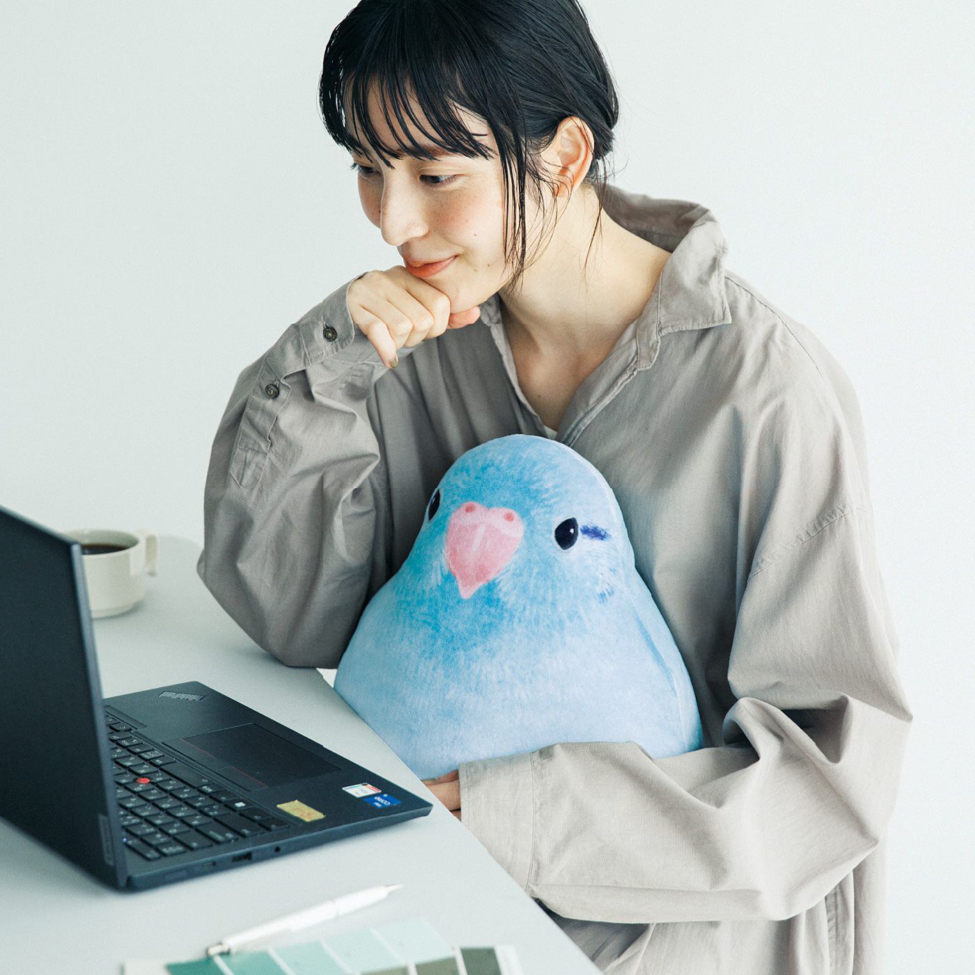 YOU+MORE!|YOU＋MORE!×小鳥部　もっちりかわいい　ふっくらインコクッションの会|デスクワーク時の癒やしにも。
