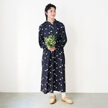 YOU+MORE! | クローバーお花畑とうさぎふんわりシルエットワンピ－ス