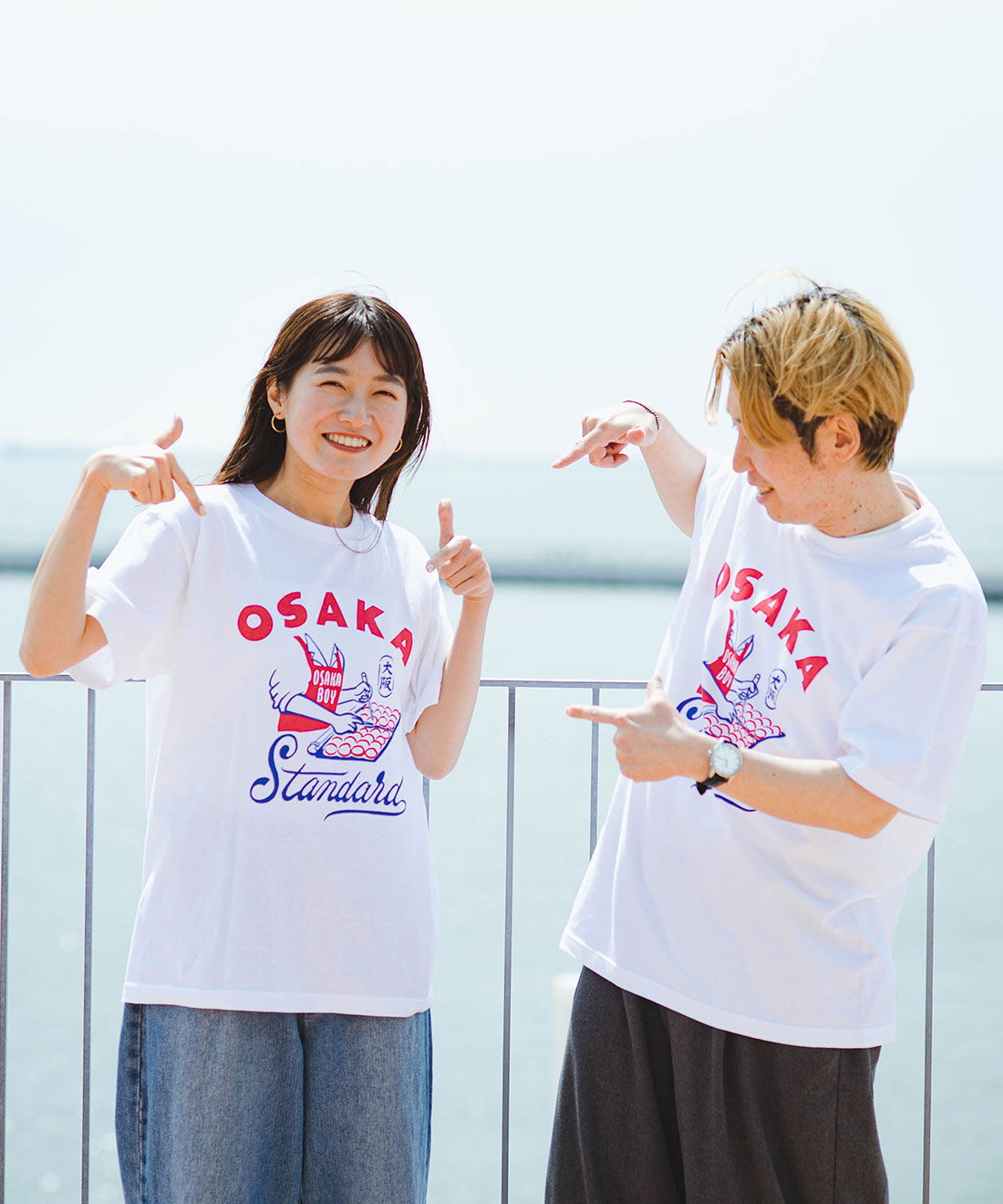 MonthlyBOX|【FELISSIMO Globalオリジナル】100セット限定 ！すっげえ笠付き OSAKA Standard Tシャツ〈ホワイト〉|ペアで着れば楽しさ倍増！