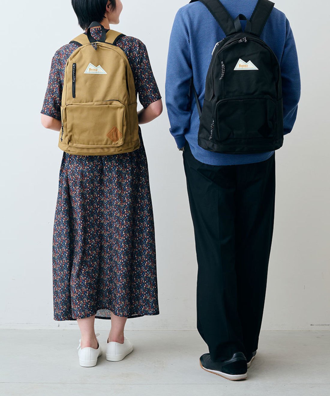 シロップ. 特急便|【WEB限定・3～10日でお届け】スタンダードバックパックリュック【シロップ．バスケット】|女性モデル身長：163cm　男性モデル身長：183cm