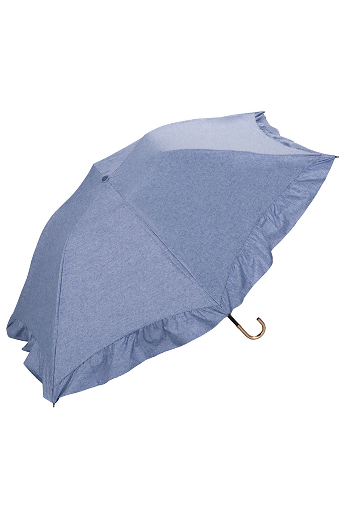 シロップ. 特急便|【3～10日でお届け】 遮光ドームパラソルフリルミニ晴雨兼用折りたたみ傘【シロップ．バスケット】|3.ブルー
