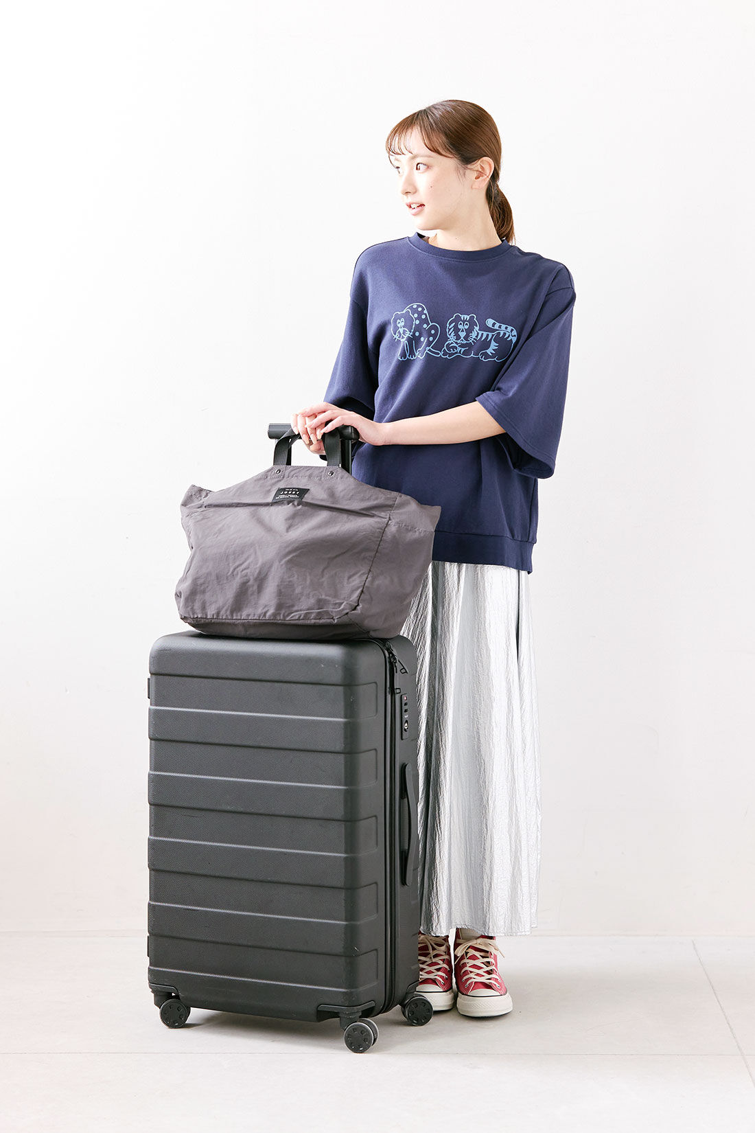 シロップ. 特急便|【3～10日でお届け】ふわかる２ーＷＡＹトート【シロップ．バスケット】|3.ダークグレー