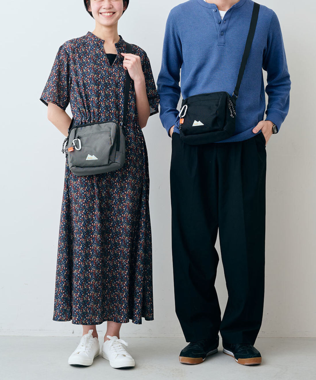 シロップ. 特急便|【WEB限定・3～10日でお届け】仕切りミニショルダー【シロップ．バスケット】|女性モデル身長：163cm　男性モデル身長：183cm