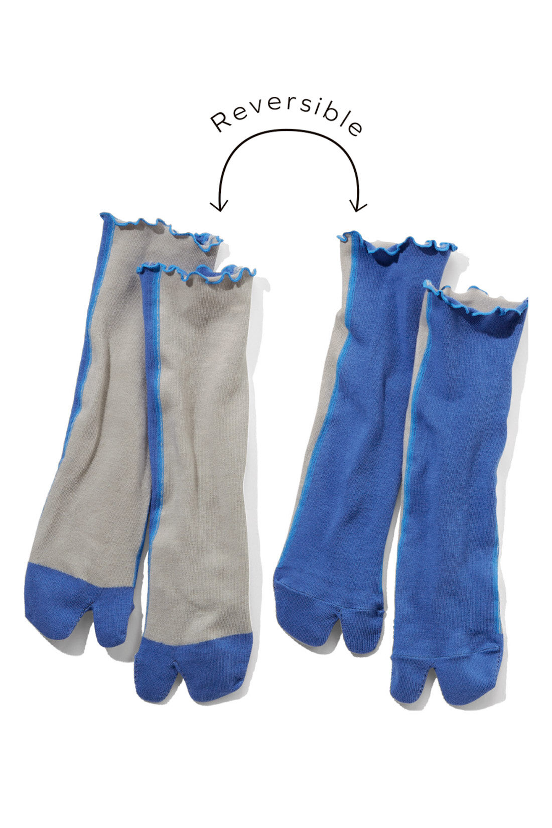 シロップ. 特急便|シロップ． バイカラーで楽しめる2-WAYタビソックス〈ブラウン×ピンク〉|これは参考画像です。お届けするカラーとは異なります。