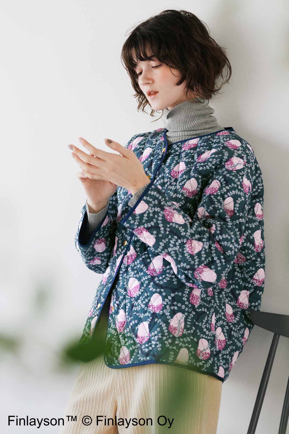 シロップ. 特急便|【3～10日でお届け】フィンレイソン　リバーシブルキルティングブルゾン〈バンクシア〉
