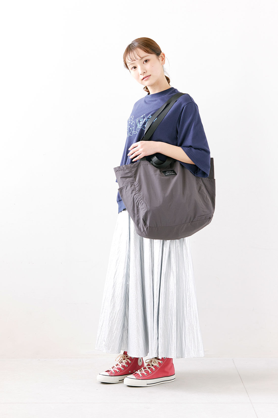 シロップ. 特急便|【3～10日でお届け】ふわかる２ーＷＡＹトート【シロップ．バスケット】|3.ダークグレー