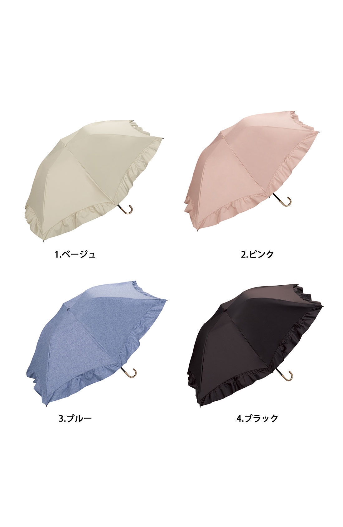 シロップ. 特急便|【3～10日でお届け】 遮光ドームパラソルフリルミニ晴雨兼用折りたたみ傘【シロップ．バスケット】