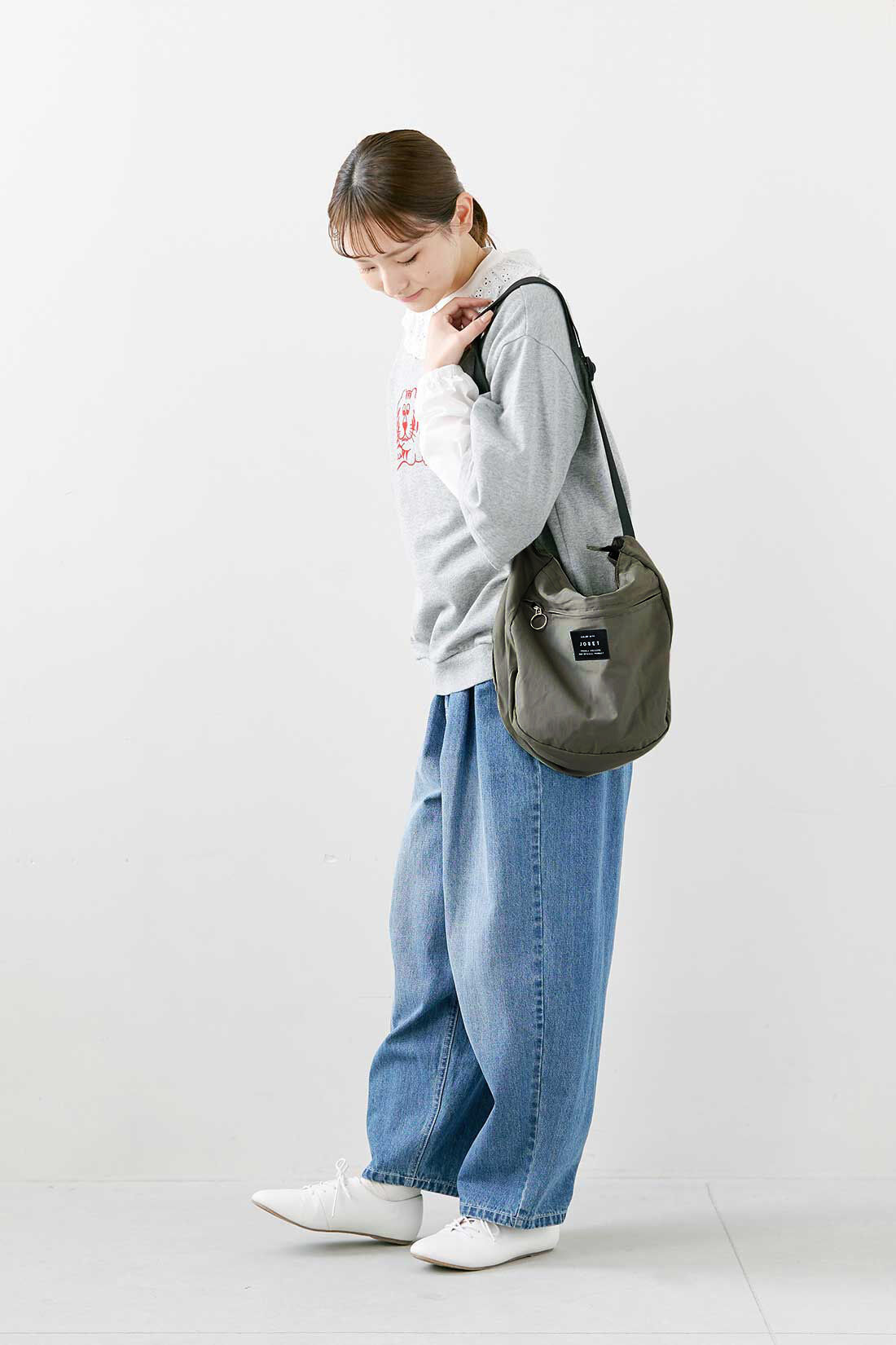 シロップ. 特急便|【3～10日でお届け】ふわかるショルダー【シロップ．バスケット】|2.カーキ