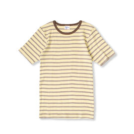シロップ. 特急便 | miller リブボーダーＴシャツ〈イエロー×ブラウン〉