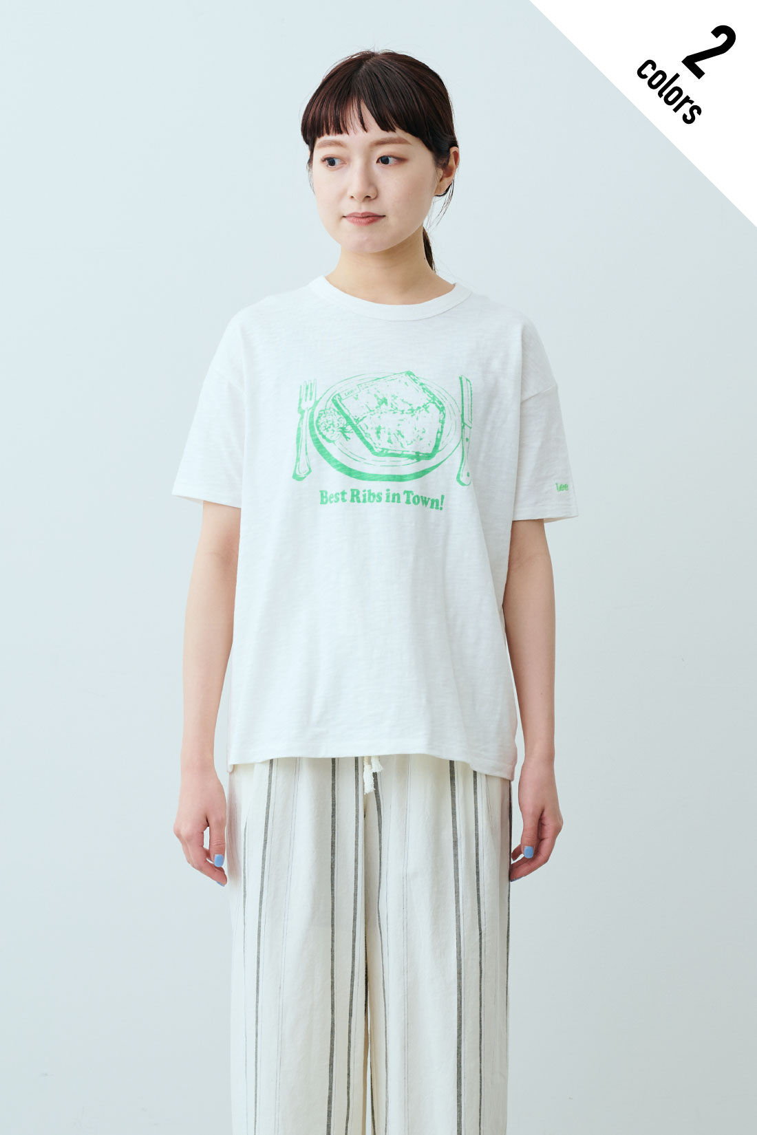 fashion special|【WEB限定・特急便】　Lee PRINT H/S TEE|1：ホワイト