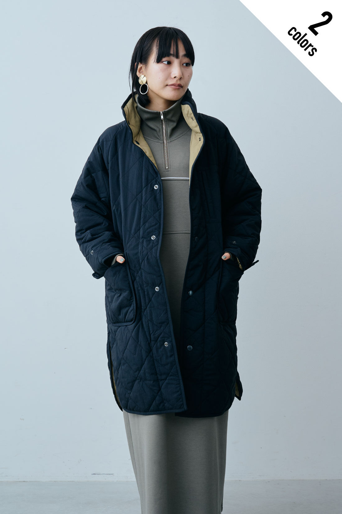 fashion special|【WEB限定・特急便】　GERRY REVERSIBLE COAT|2：BLACK×ORIVE