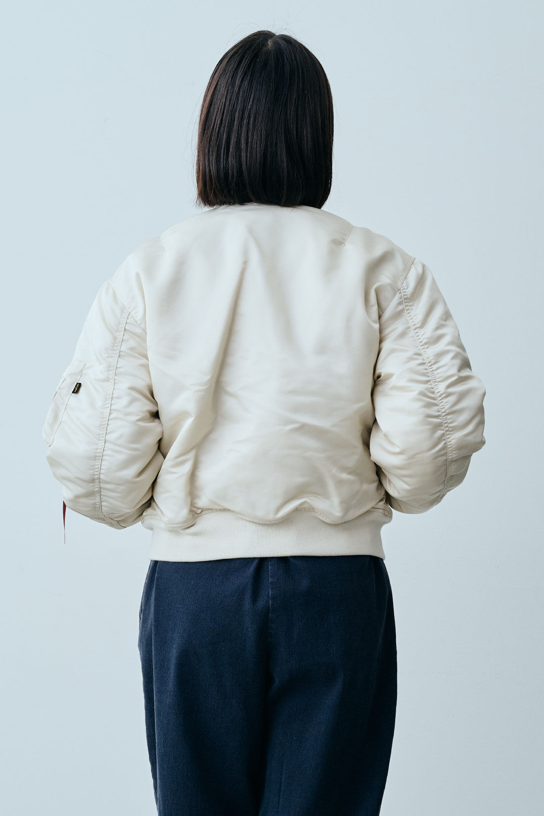 fashion special|【WEB限定・特急便】　ALPHA AL-GRLMA-1 SHORT|3：ライムストーン　モデル身長：168cm
