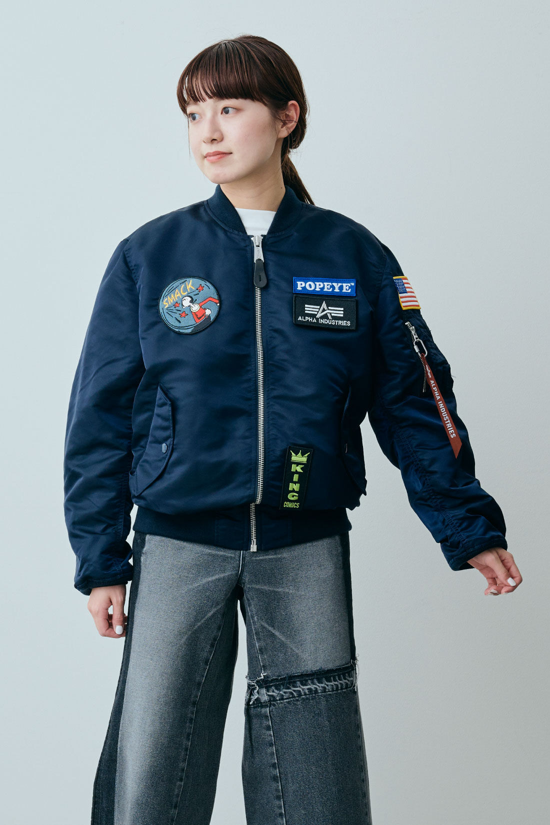 fashion special|【WEB限定・特急便】　ALPHA ポパイ MA-1 JACKET