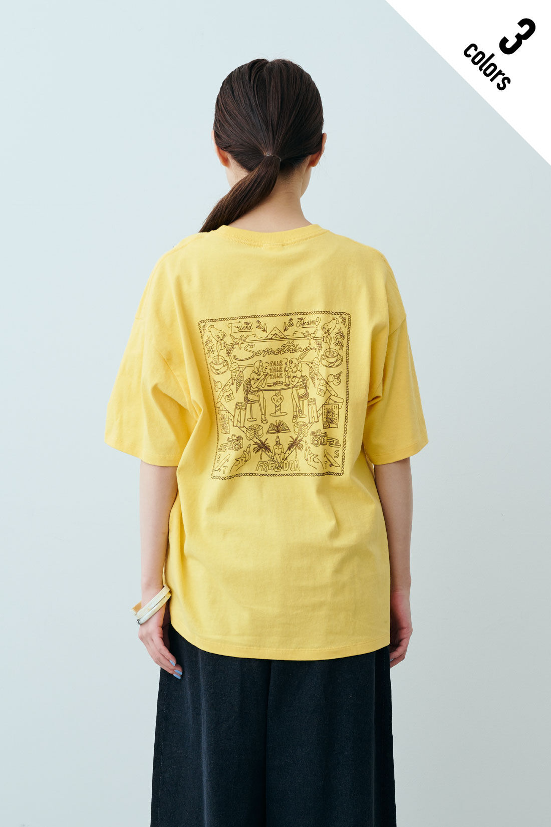 fashion special|【WEB限定・特急便】　SOMETHING BANDANA PRINT TEE H/S|2：イエロー