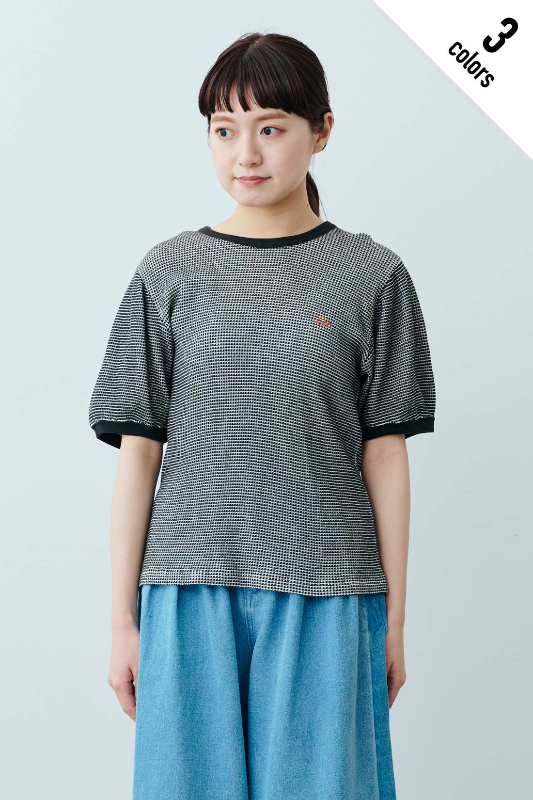 fashion special|【WEB限定・特急便】　Lee WAFFLE RINGER TEE|3：ブラック