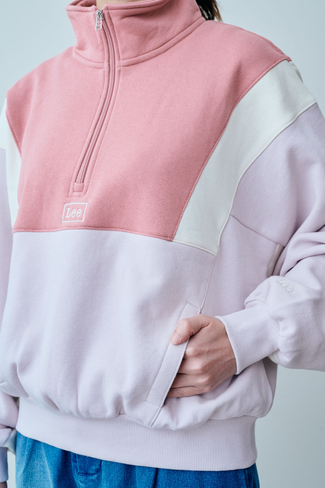 fashion special|【WEB限定・特急便】　LEE HALF-ZIP SPORTS SWEAT