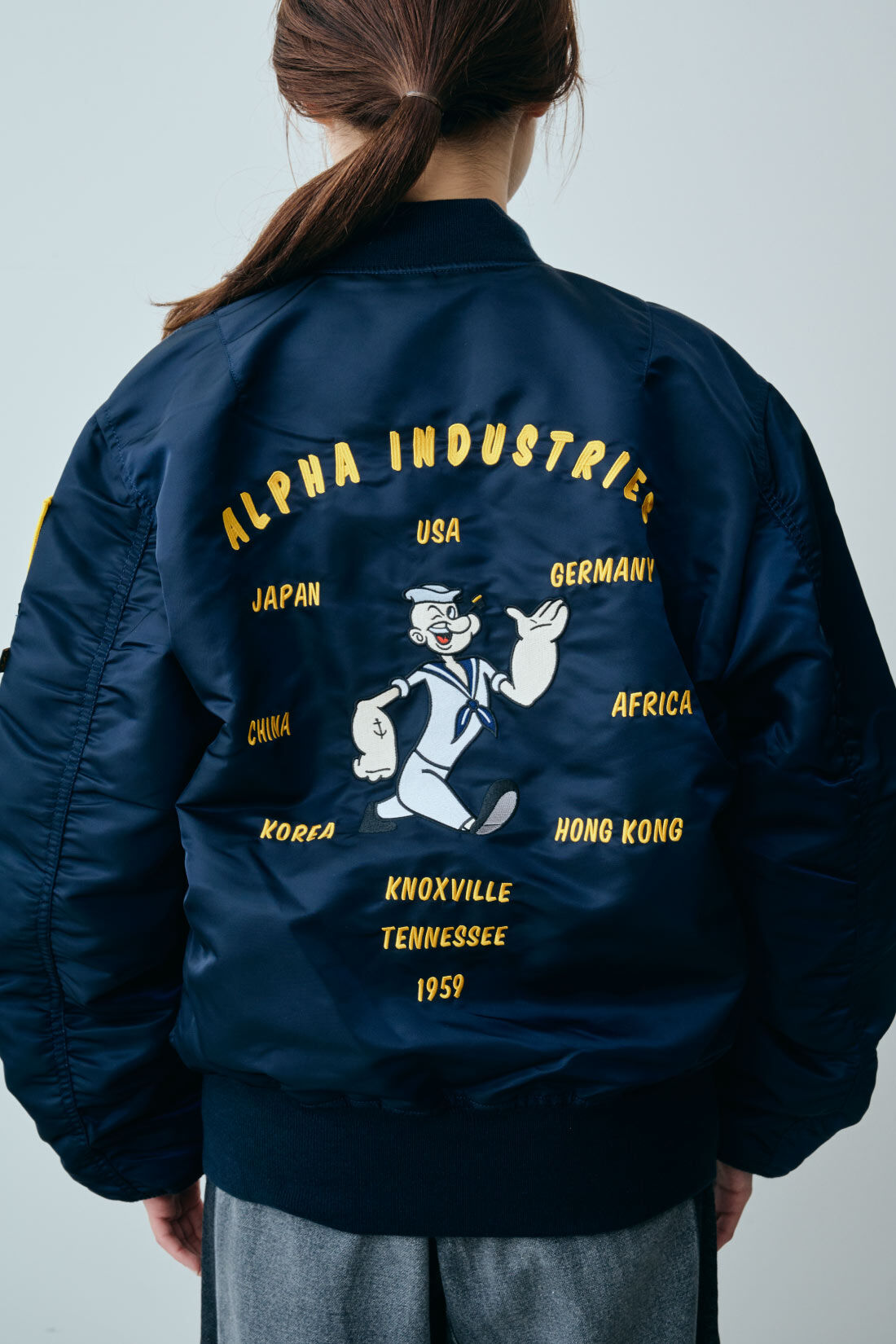 fashion special|【WEB限定・特急便】　ALPHA ポパイ MA-1 JACKET