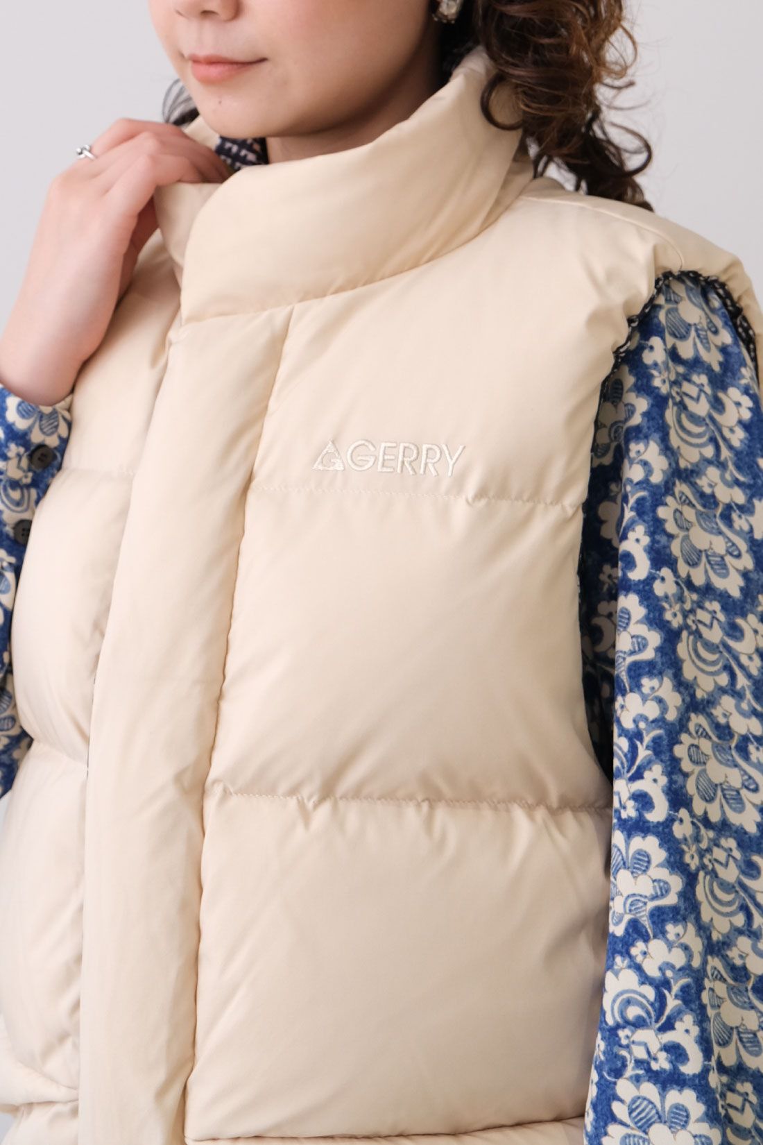 fashion special|MEDE19F 〈SELECT〉　【GERRY】 REVERSIBLE VEST|2 beige&times;glen check