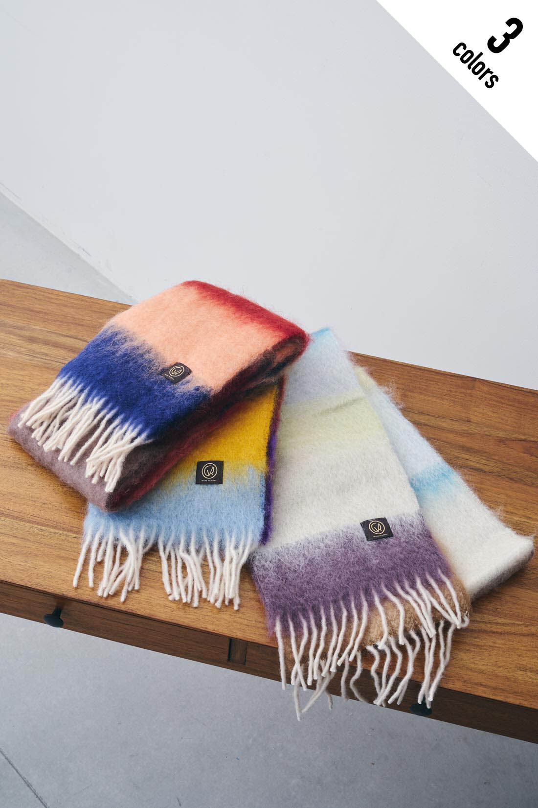 fashion special|MEDE19F 〈SELECT〉 【MANTAS　EZCARAY】　MATISSE　マフラー|左から〈HM-8〉〈HM-37〉〈HM-34〉