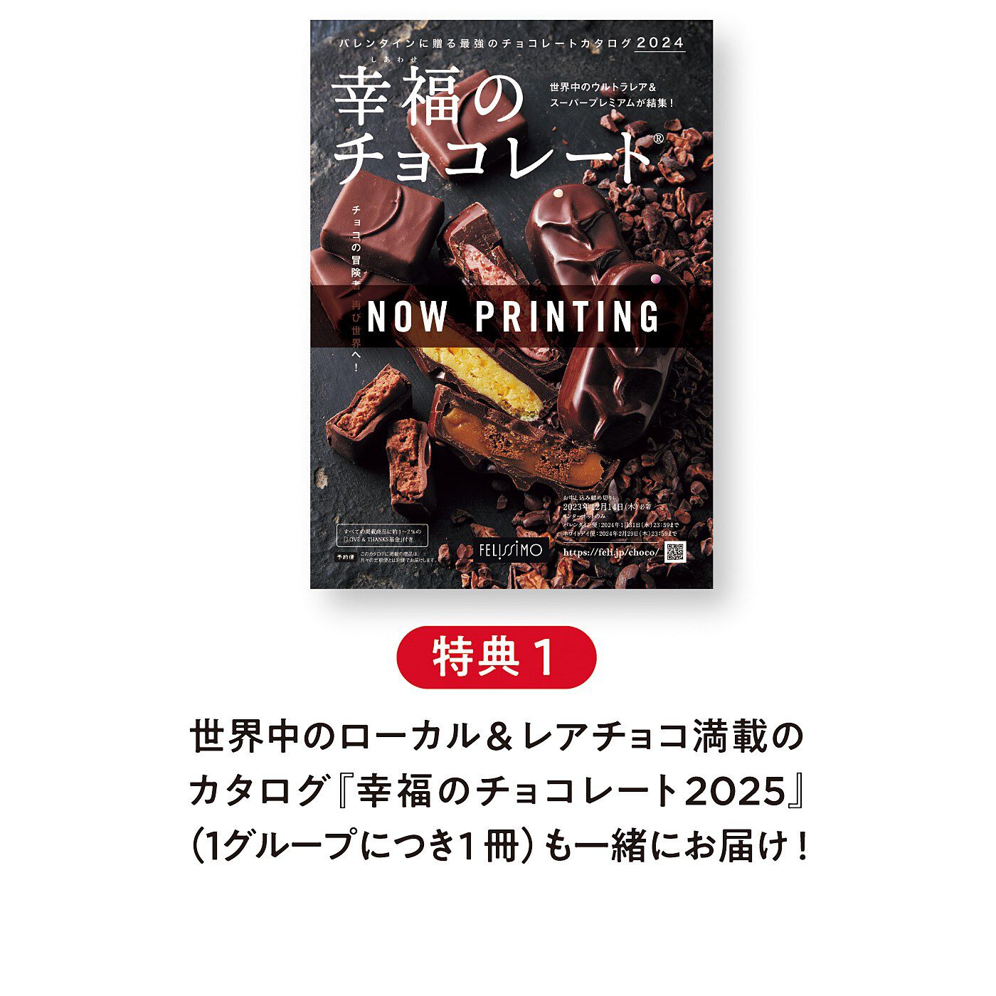 幸福のチョコレート|幸福のチョコレート講座　試食チョコセット（９粒入り）〈新商品シークレットコース〉|※同時に複数口または複数コースをお申し込みいただいた場合でも、お届けするカタログは１会員（グループ）につき１冊です。