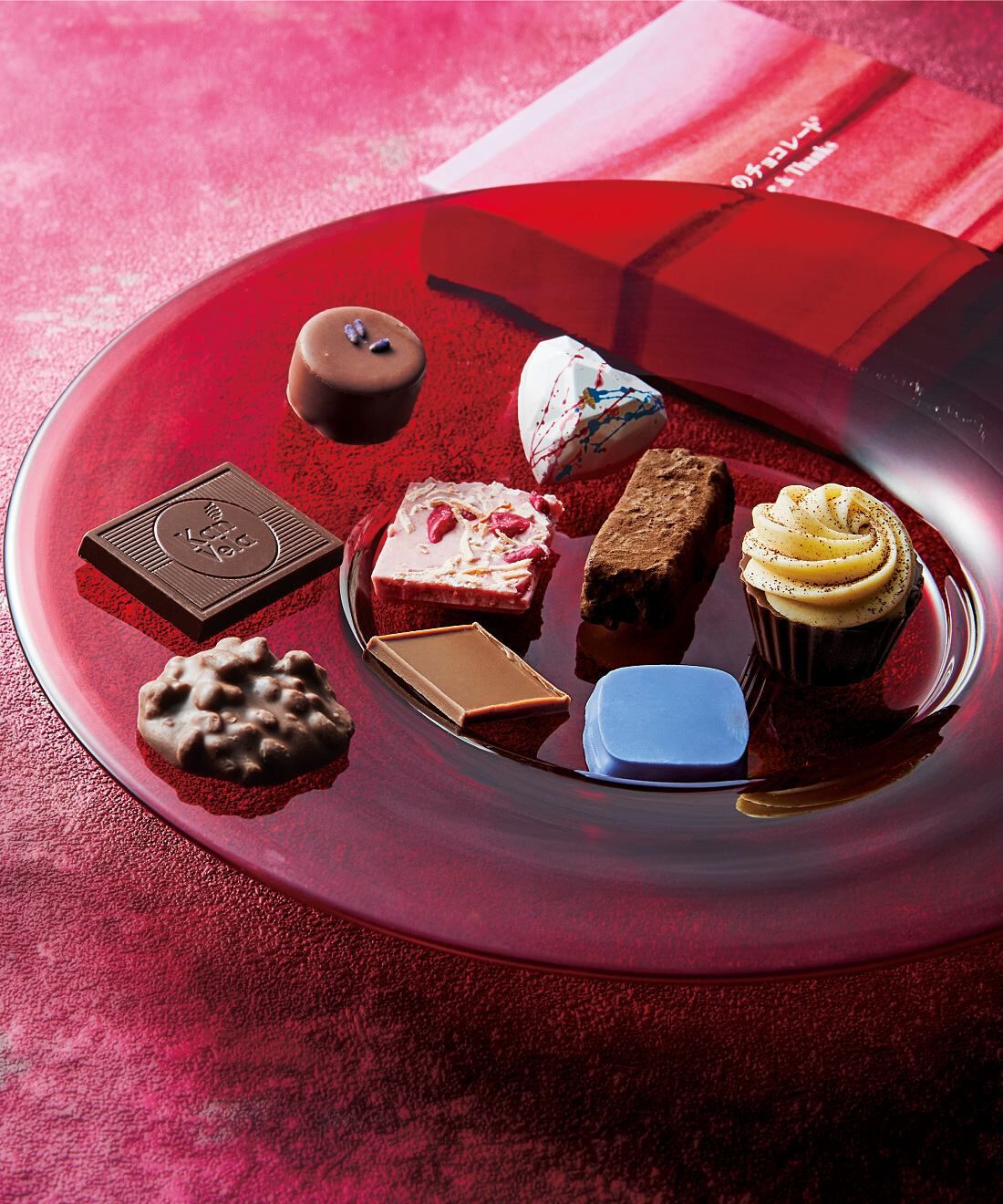 幸福のチョコレート|幸福のチョコレート講座　試食チョコセット（９粒入り）〈人気定番コース〉|チョコレートの情報カード付きでお届けします。　※写真のカードは前回の参考例です。
