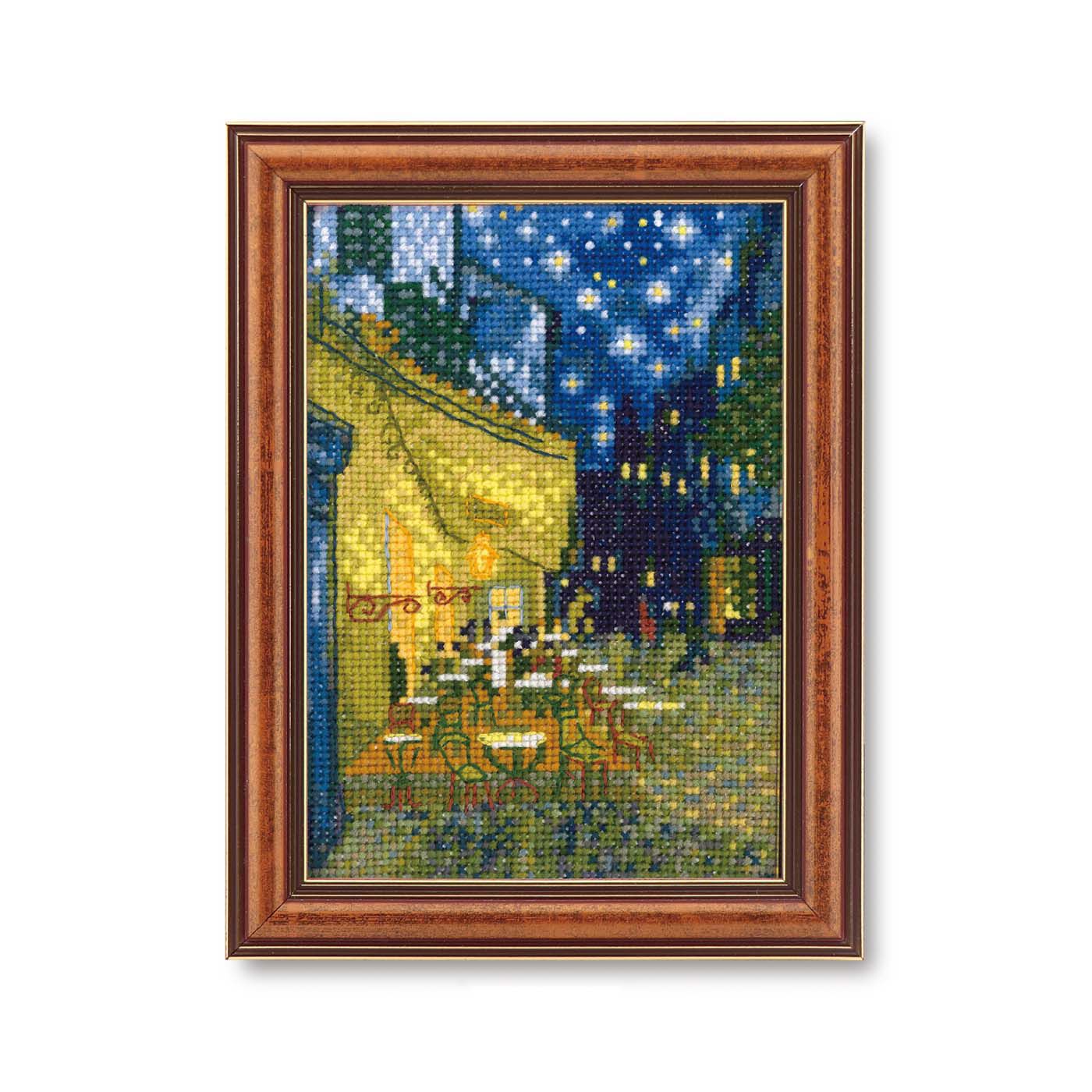 Couturier special|ミニ名画のクロスステッチ　ゴッホ「夜のカフェテラス」キット